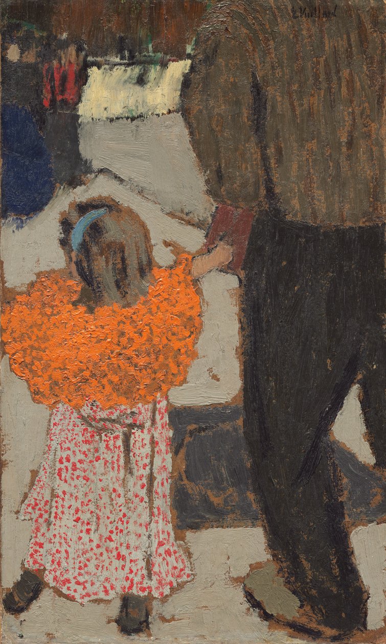 Niño con bufanda roja de Edouard Vuillard