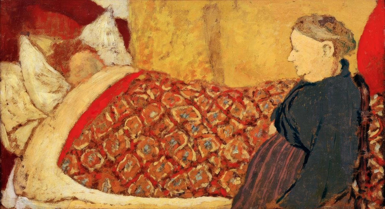 La canción de cuna: Marie Roussel en la cama de Edouard Vuillard