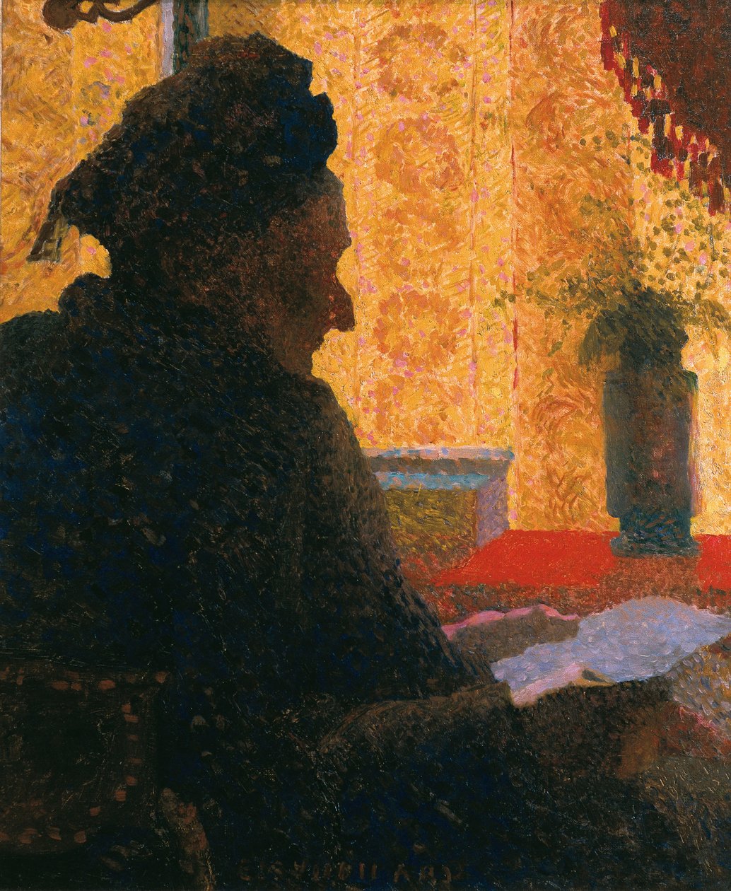 Abuela Michaud vista contra la luz, 1890 de Edouard Vuillard