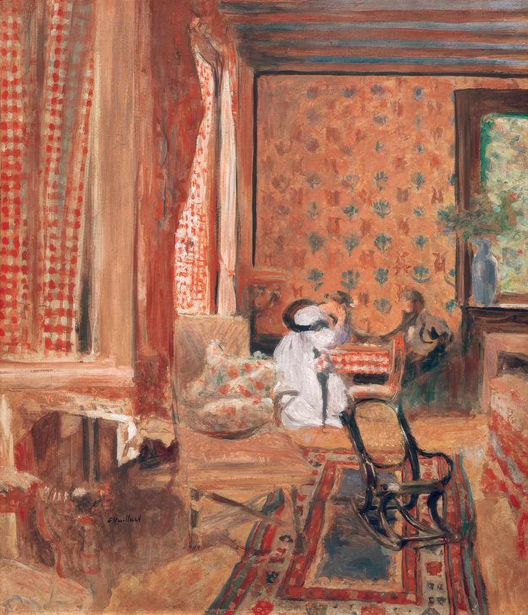 La partida de damas de Edouard Vuillard