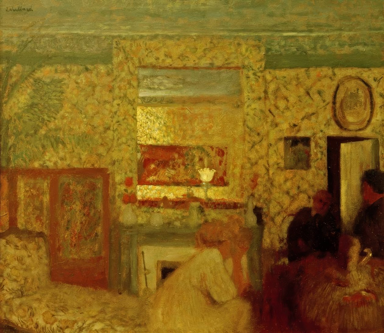 El salón de los Natansons, rue Saint-Florentin de Edouard Vuillard