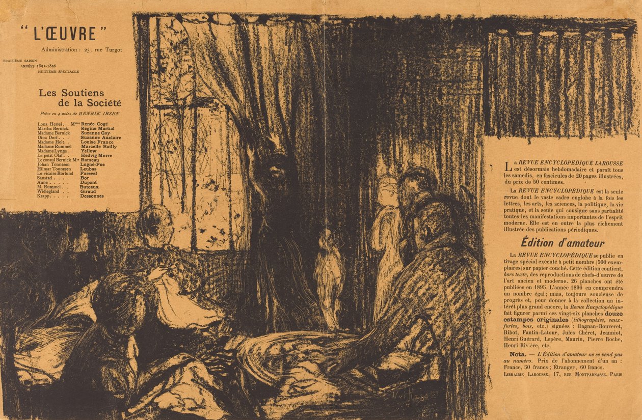 Los apoyos de la sociedad de Edouard Vuillard