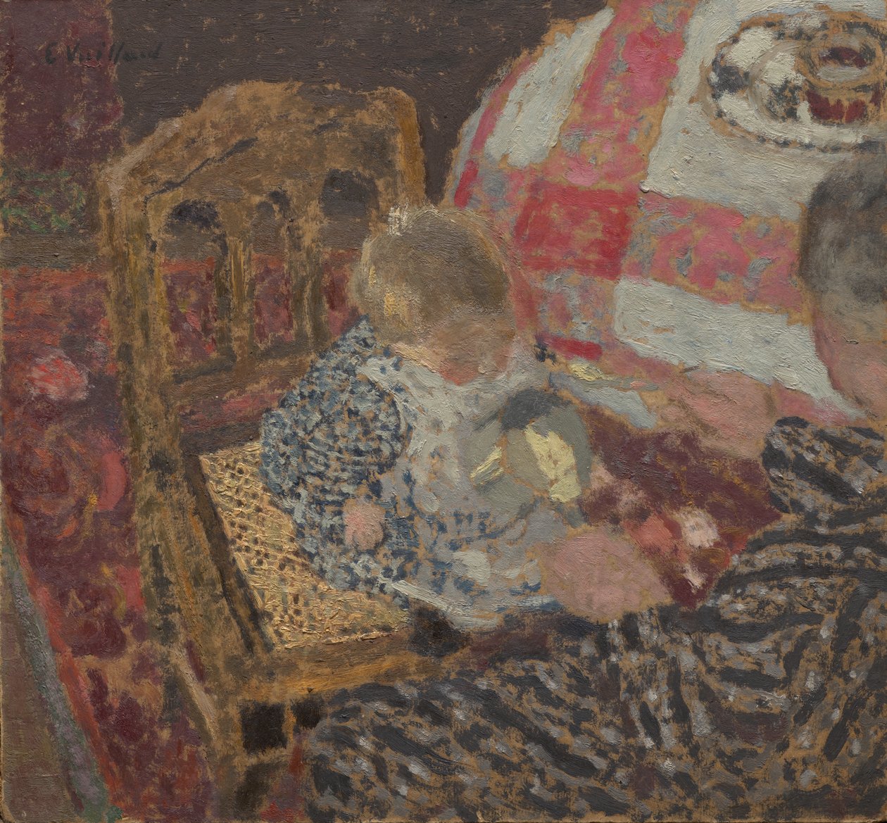 Almuerzo (Annette y su abuela) de Edouard Vuillard