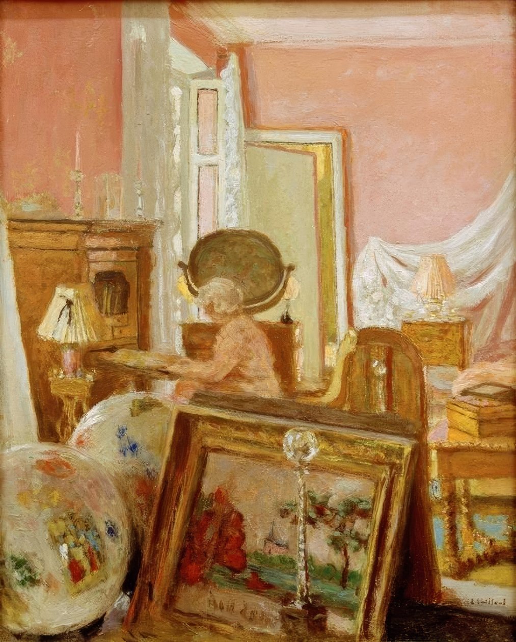 Madame Hessel en la habitación de Clayes de Edouard Vuillard