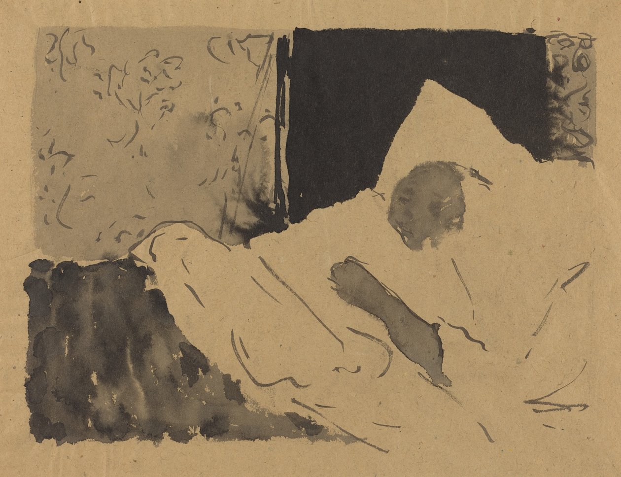 Madame V. durmiendo, c. 1892 de Edouard Vuillard