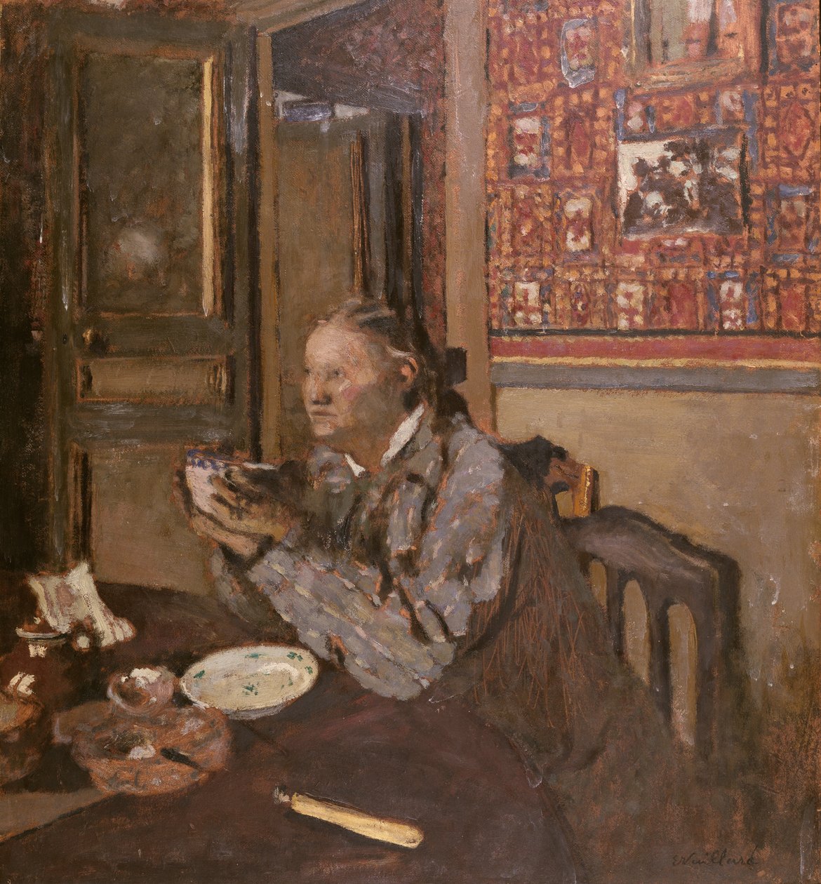 Madame Vuillard con un cuenco, 1898 de Edouard Vuillard
