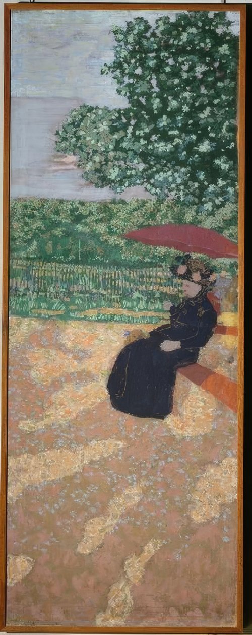 Parque en París: Mujer de negro de Edouard Vuillard