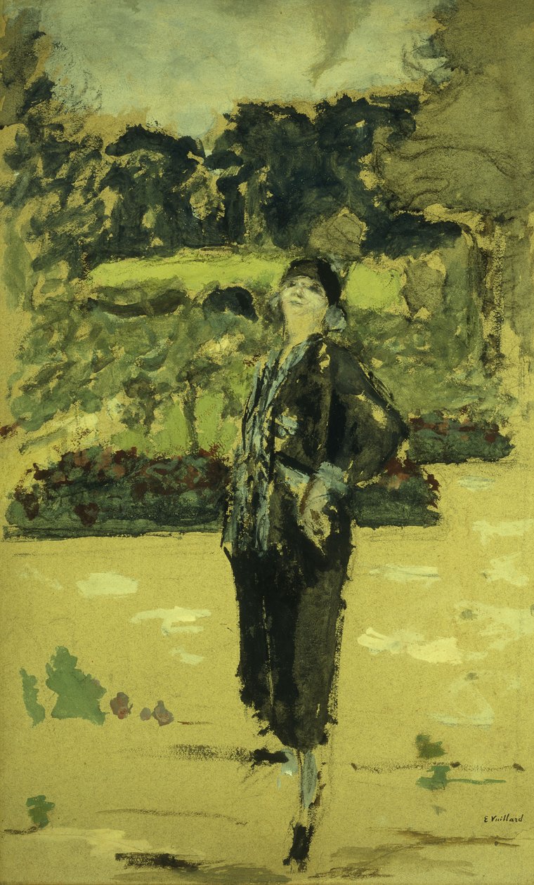 El Vestido Negro; La Robe Noire, 1920 de Edouard Vuillard
