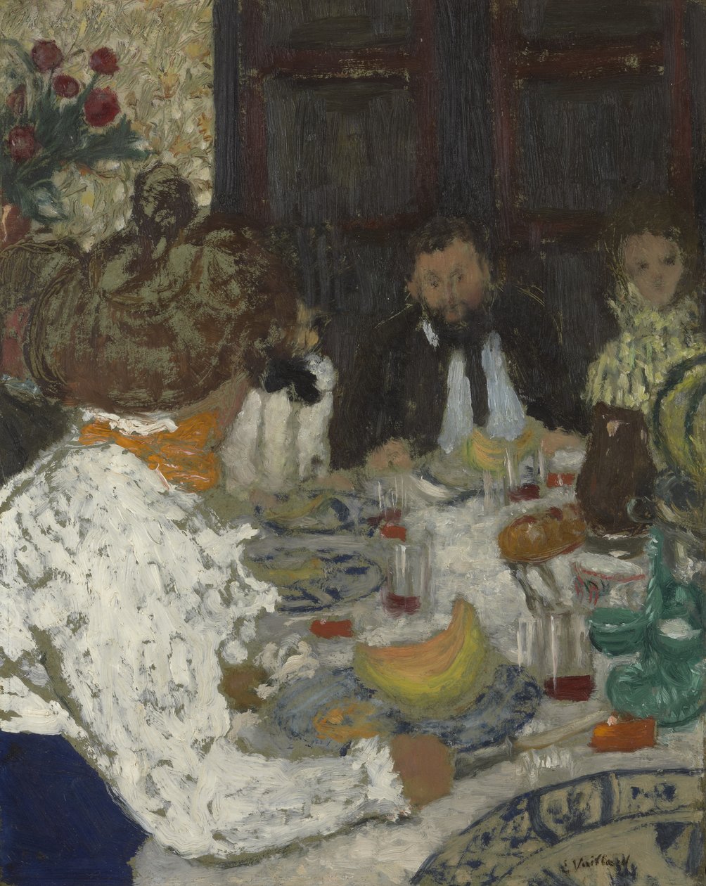 El Almuerzo, c.1895 de Edouard Vuillard