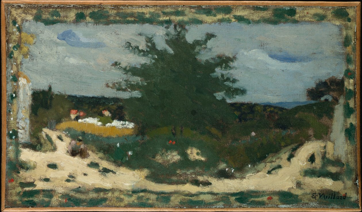 El camino soleado, estanque de Laville, c.1898 de Edouard Vuillard