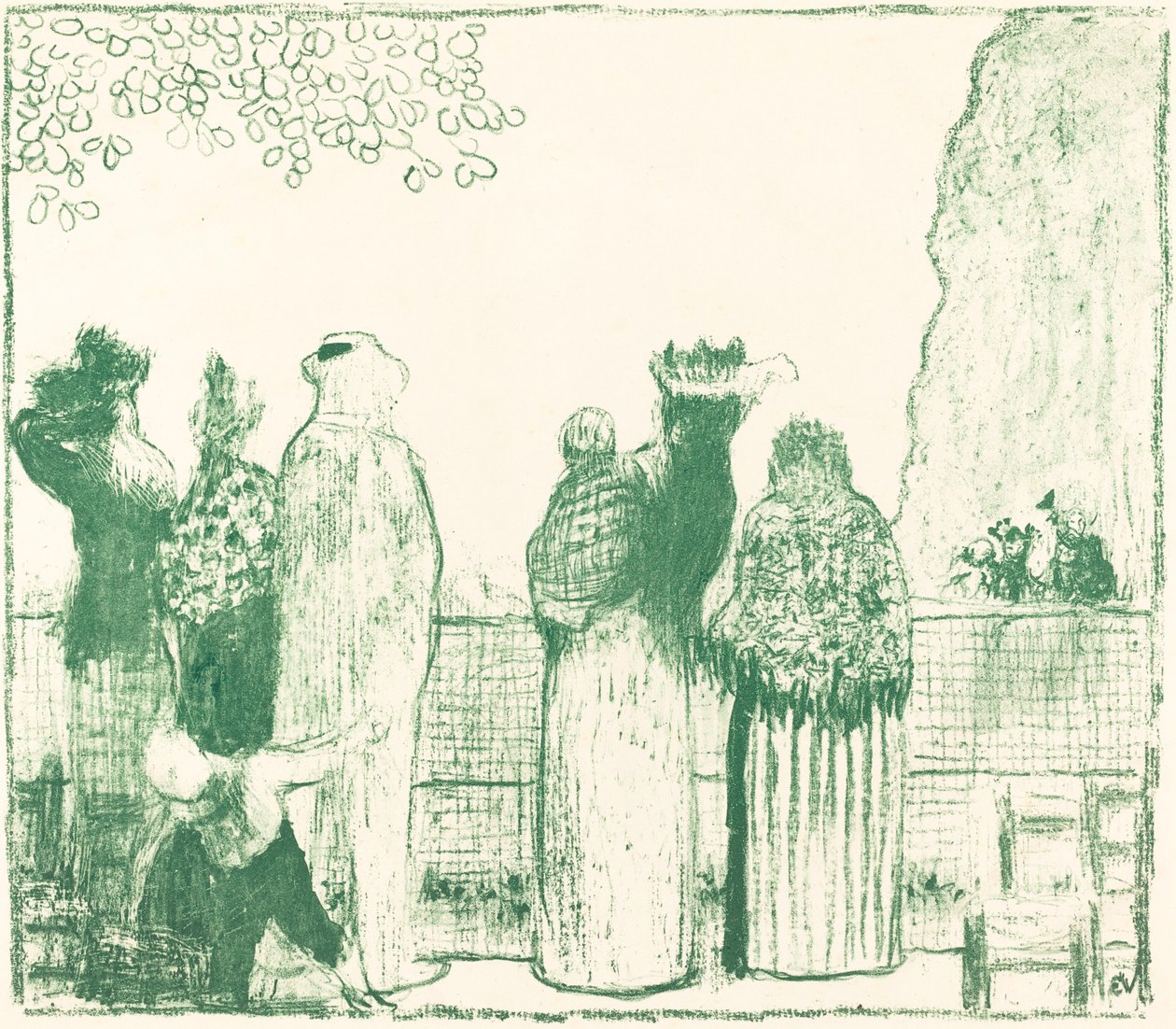 Los Jardines de las Tullerías de Edouard Vuillard