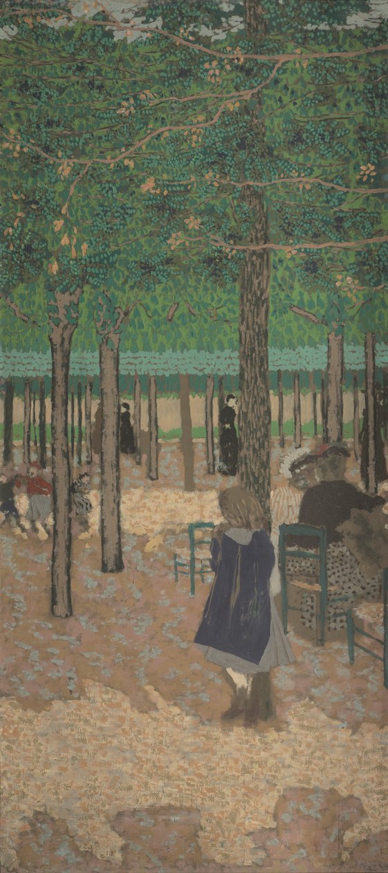 Bajo los árboles (de "Los jardines públicos") de Edouard Vuillard