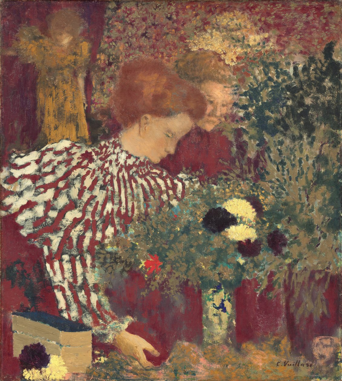 Mujer con vestido a rayas, 1895 de Edouard Vuillard