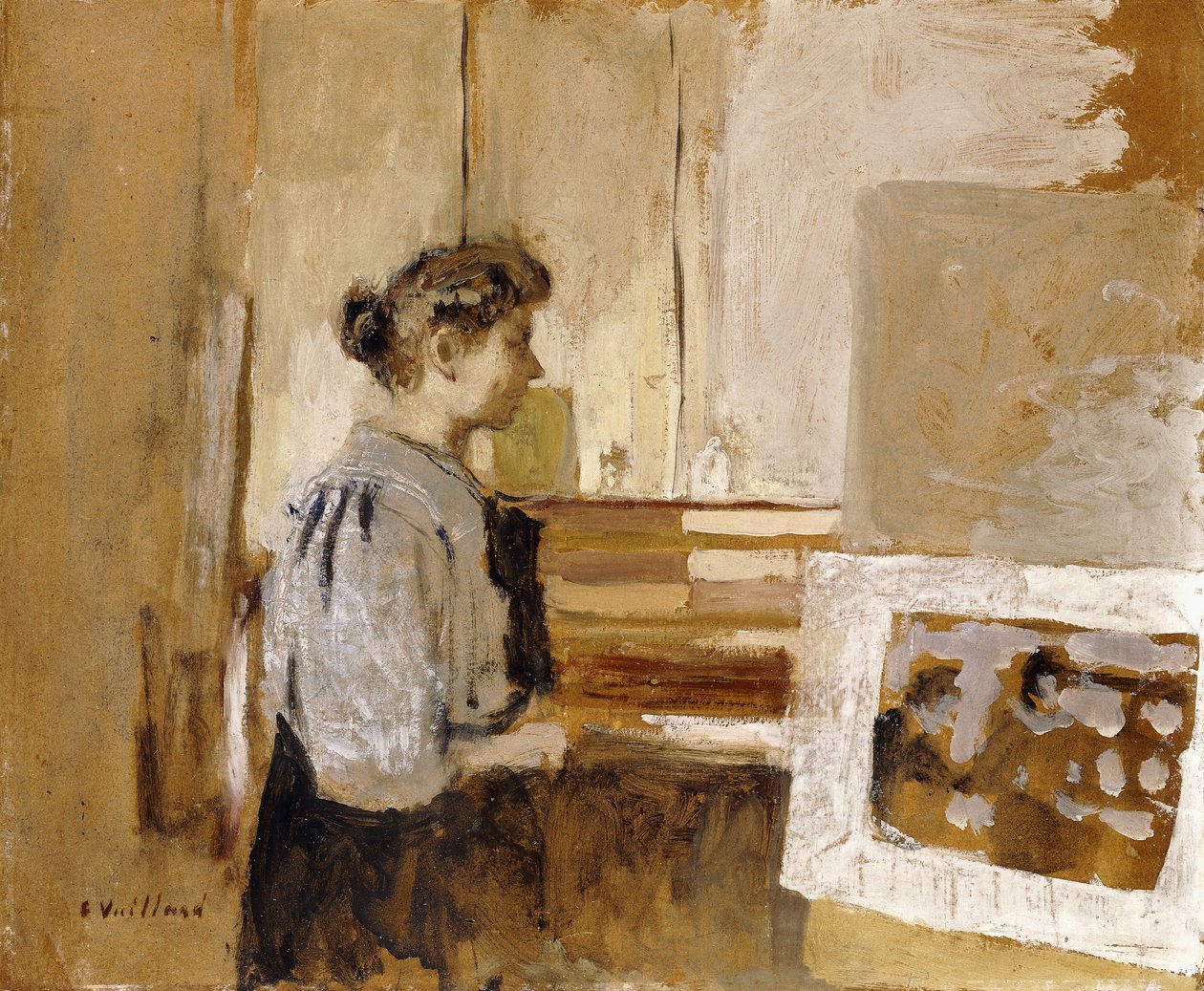 Mujer en un estudio, c.1915 de Edouard Vuillard