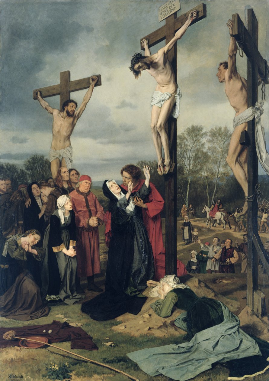 Crucifixión, 1873 de Eduard Karl Franz von Gebhardt