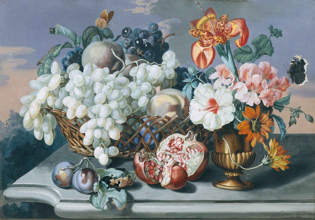 flores y frutas de Eduard Hirschler