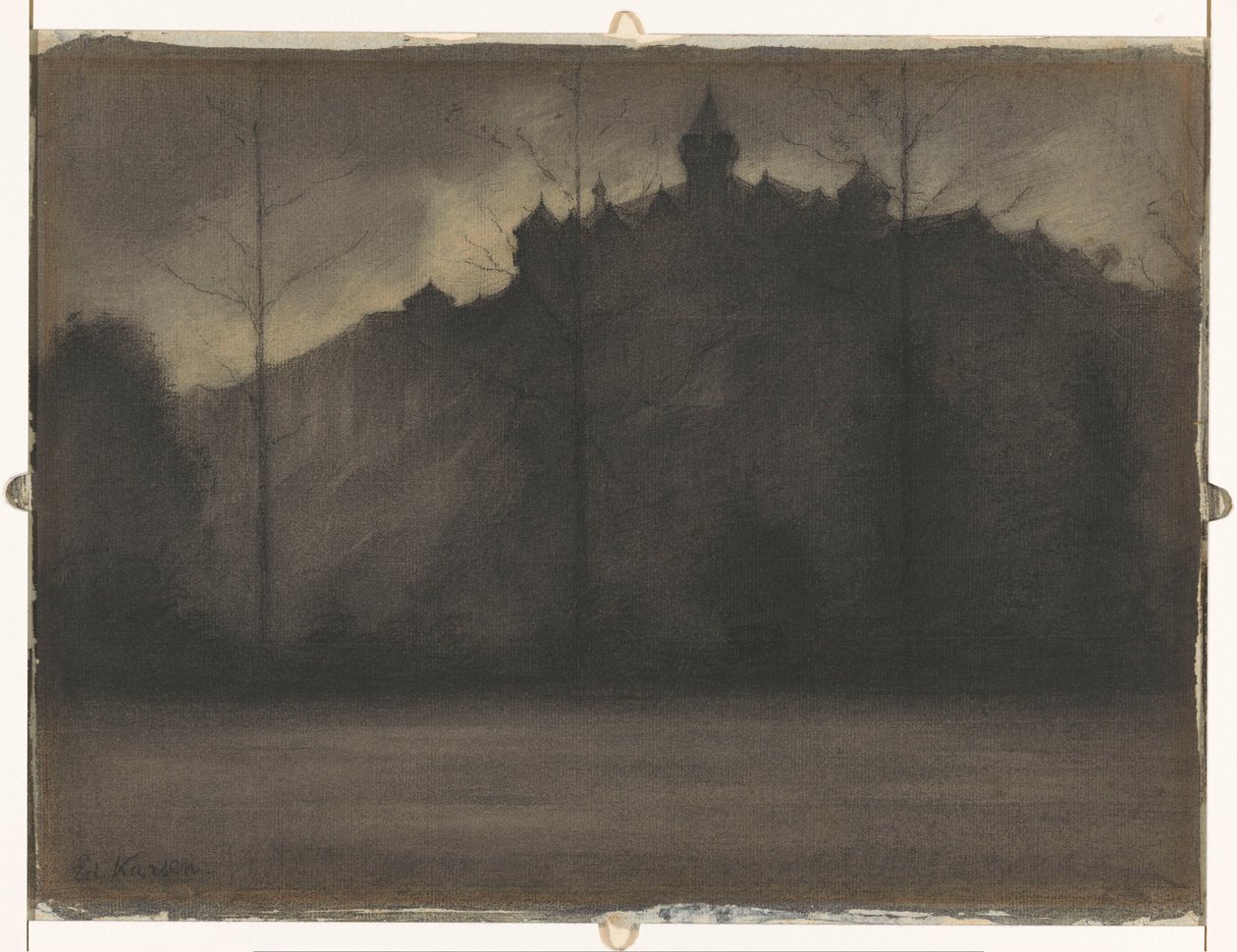 Tarde con lluvia de Eduard Karsen (signed by artist)