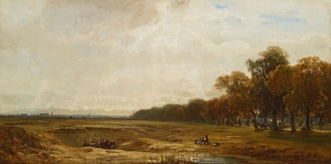 Pozo de arena en Schleissheimer Allee de Eduard Schleich der Ältere