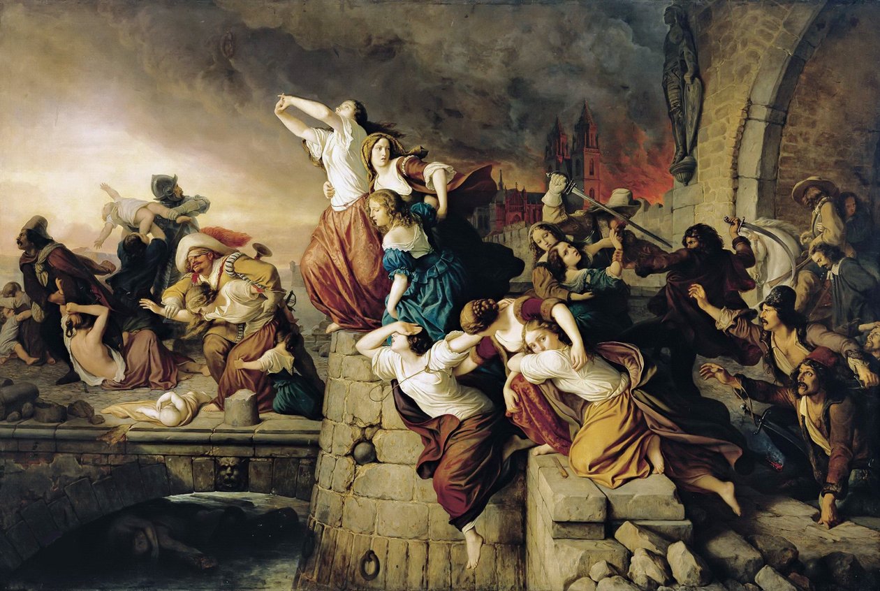El saqueo de Magdeburgo de Eduard Steinbrueck
