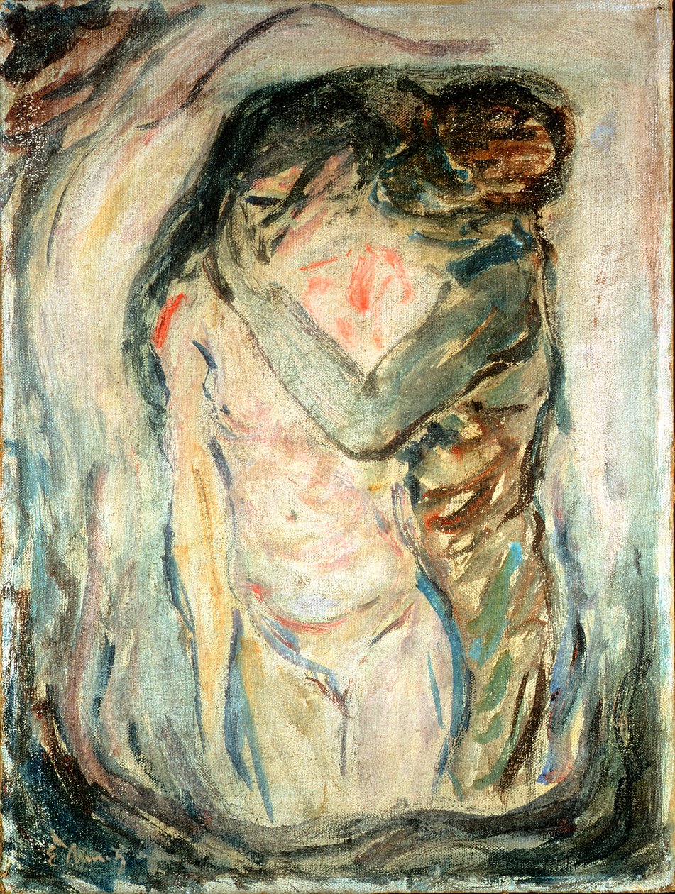 El Beso, c.1910 de Edvard Munch