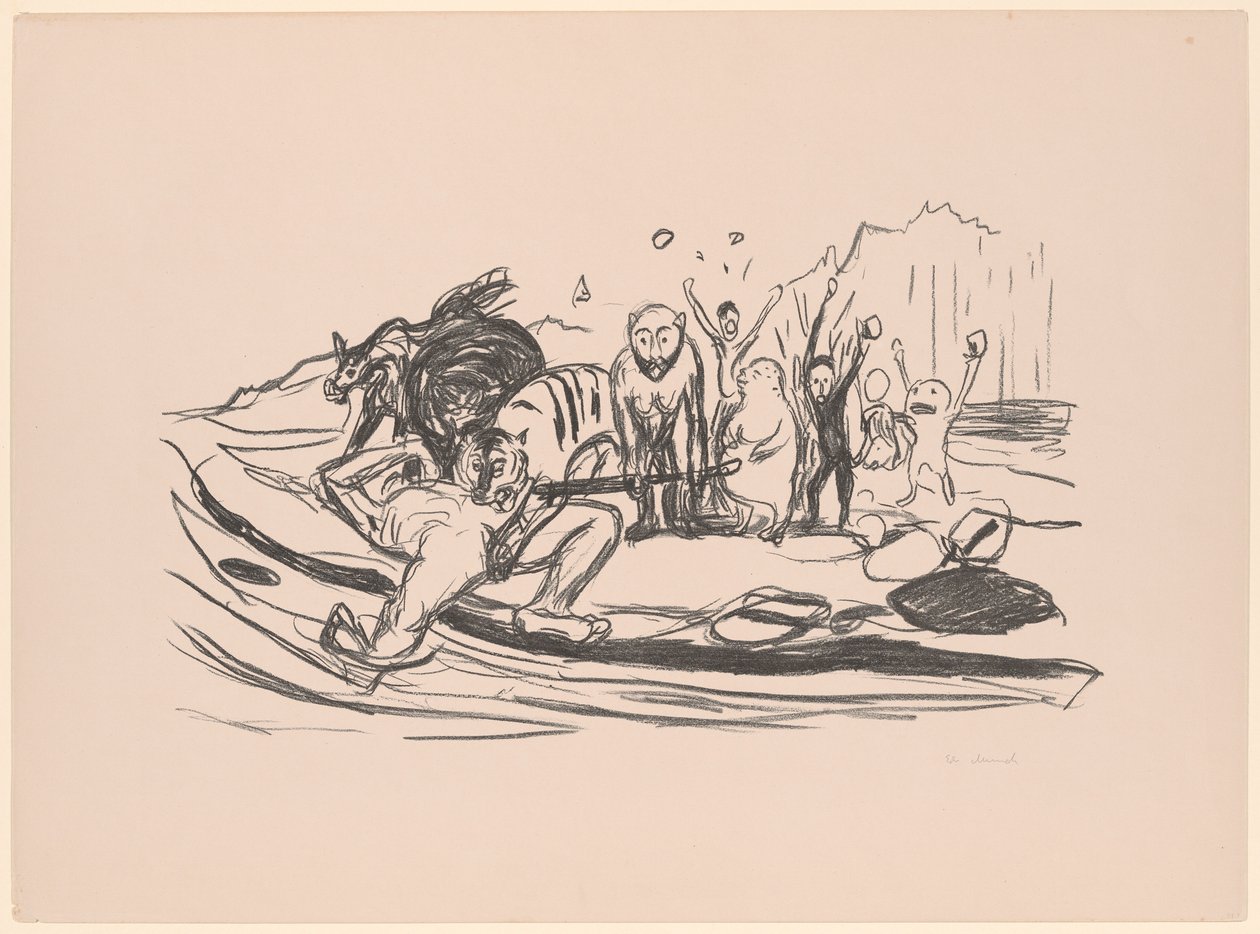 Muerte de Alpha de Edvard Munch