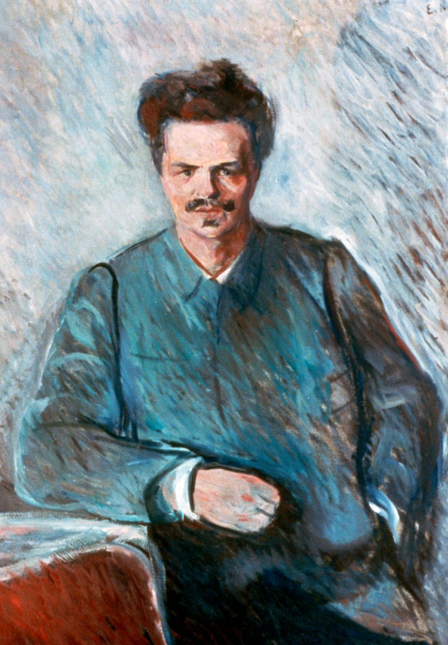 August Strindberg, 1892 de Edvard Munch