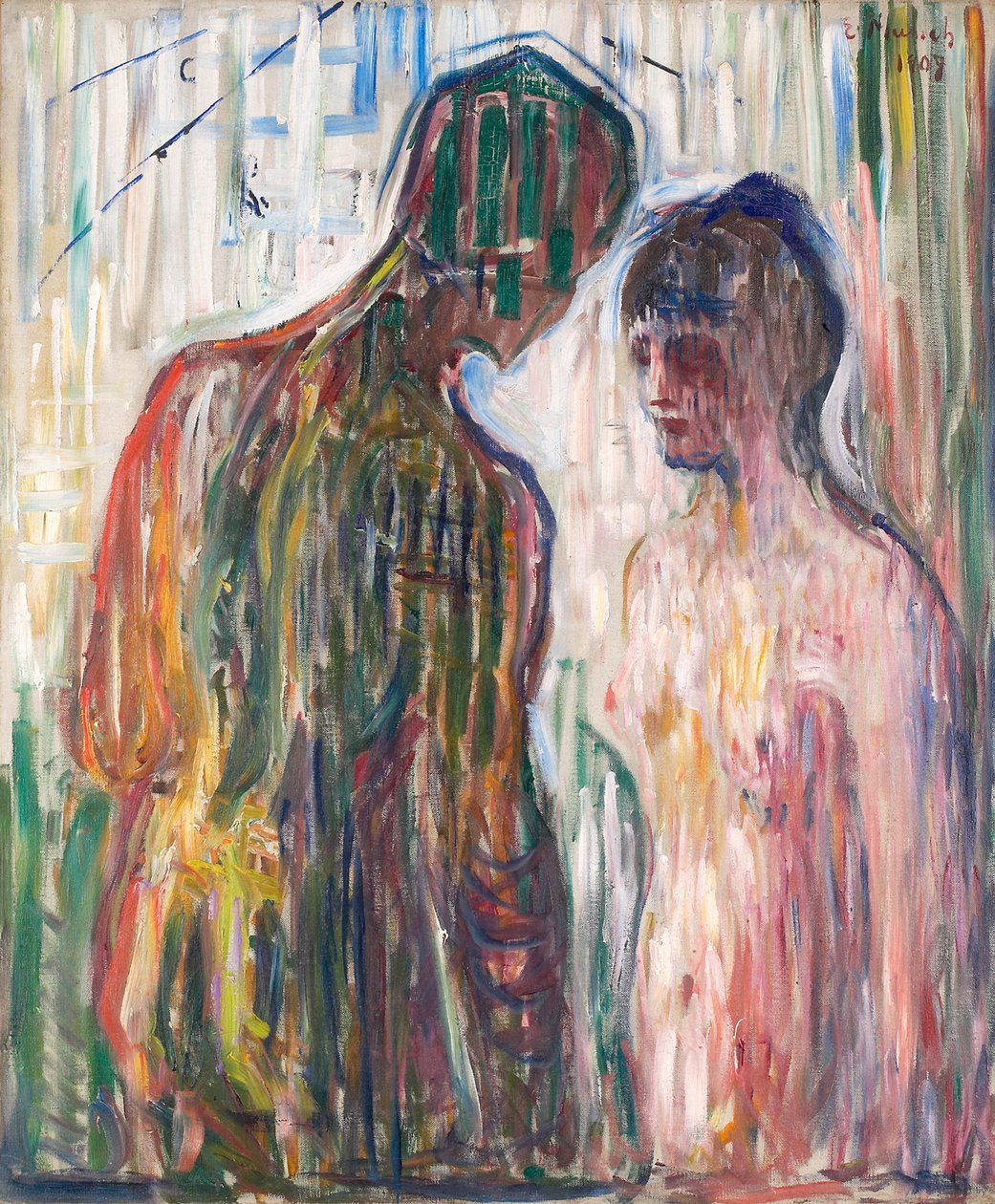 Cupido y Psique de Edvard Munch