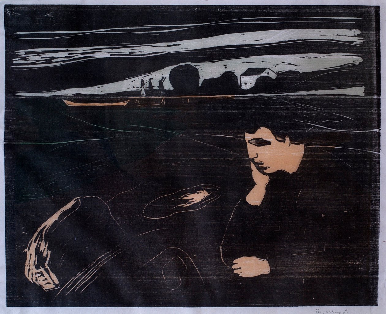 Tarde (Melancolía III) de Edvard Munch