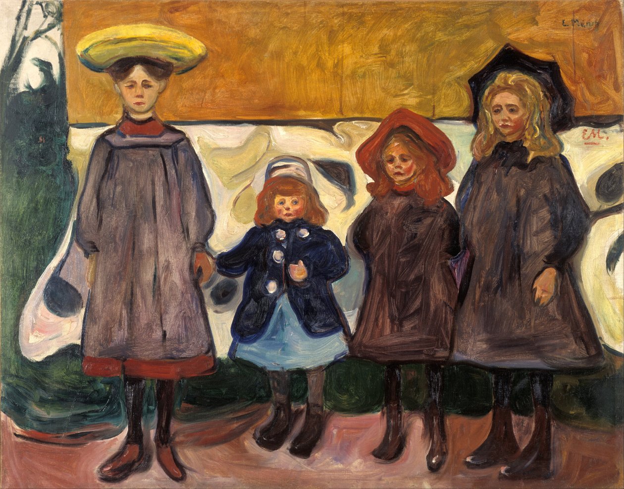 Cuatro chicas en Åsgårdstrand de Edvard Munch