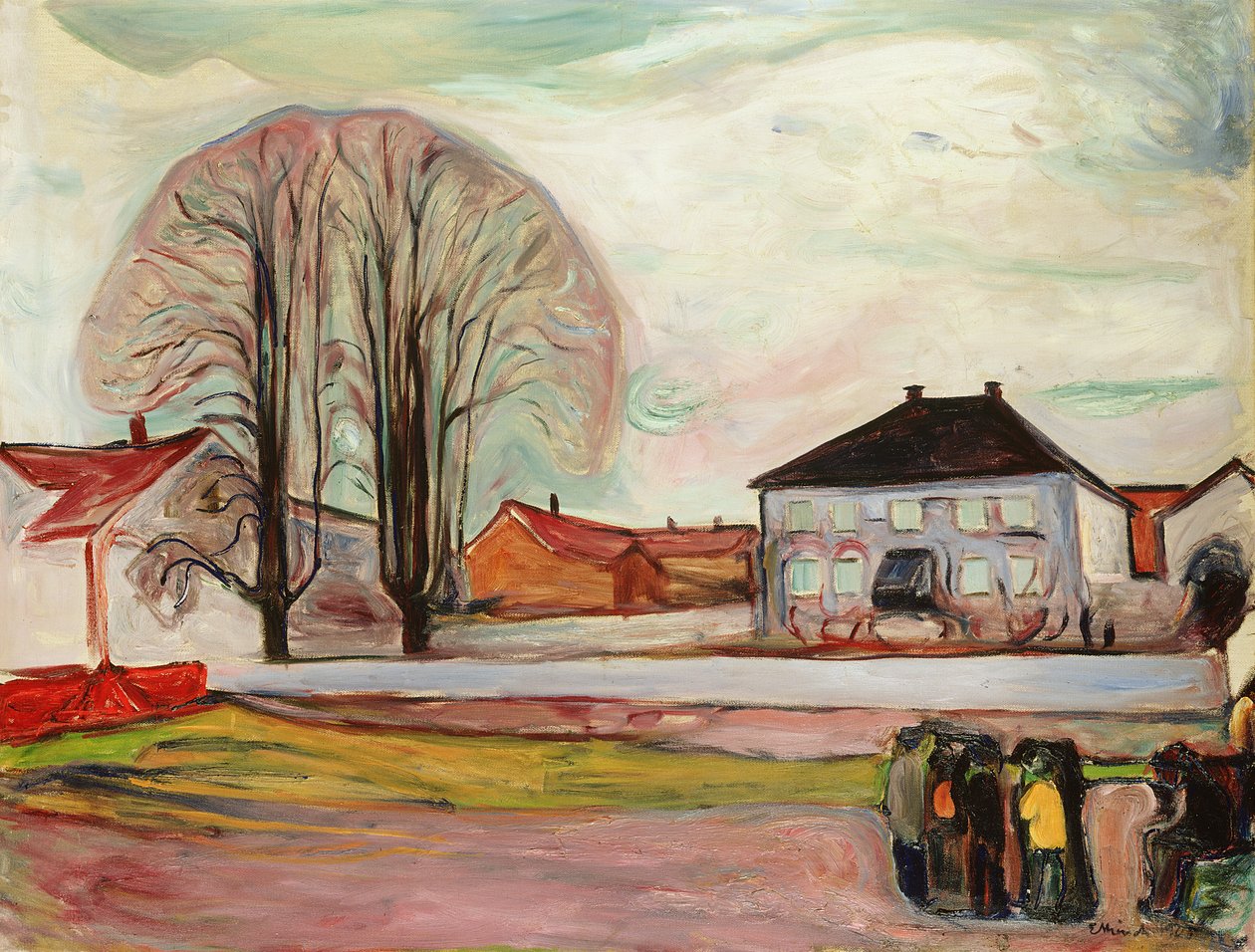 Casa en Aasgaardstrand de Edvard Munch