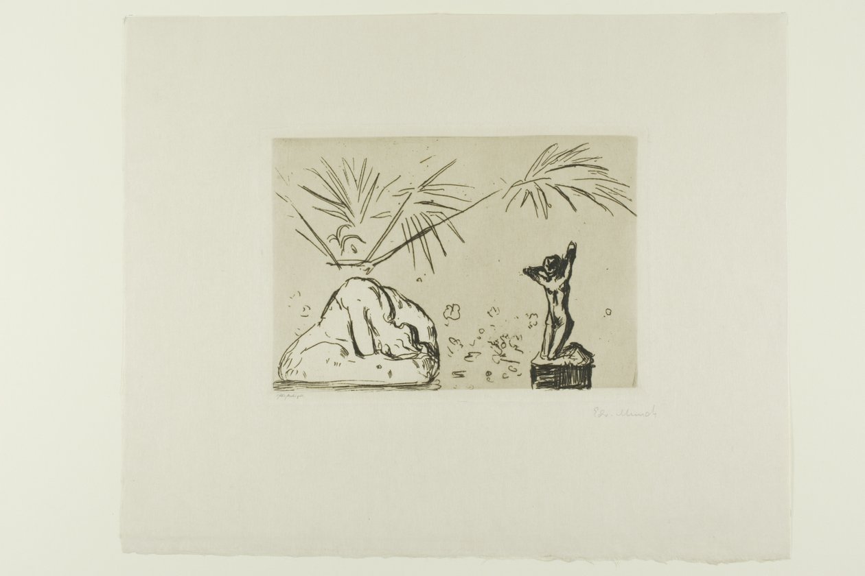 Interior con Esculturas de Edvard Munch