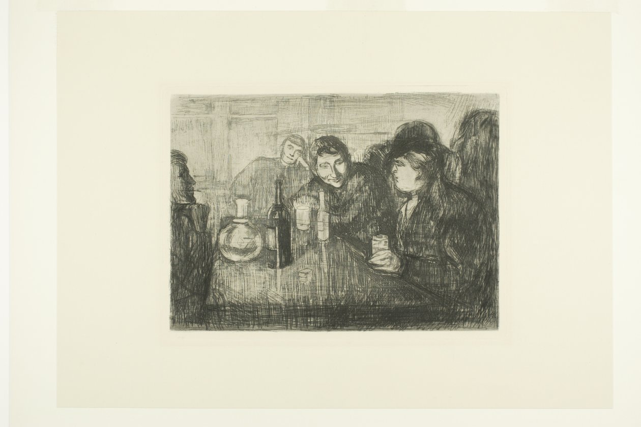 Bohemios de Kristiania I de Edvard Munch