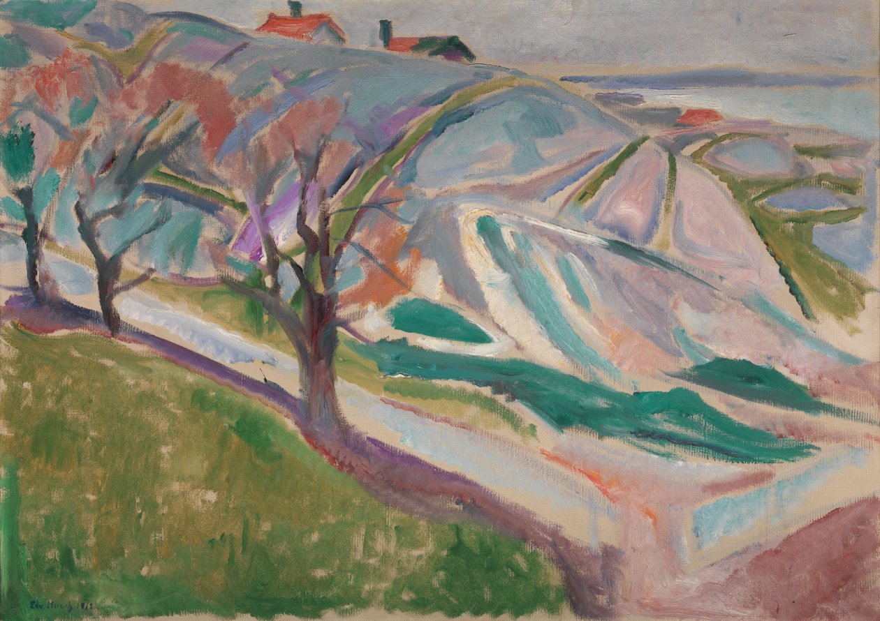 Paisaje, Kragero, 1912 de Edvard Munch