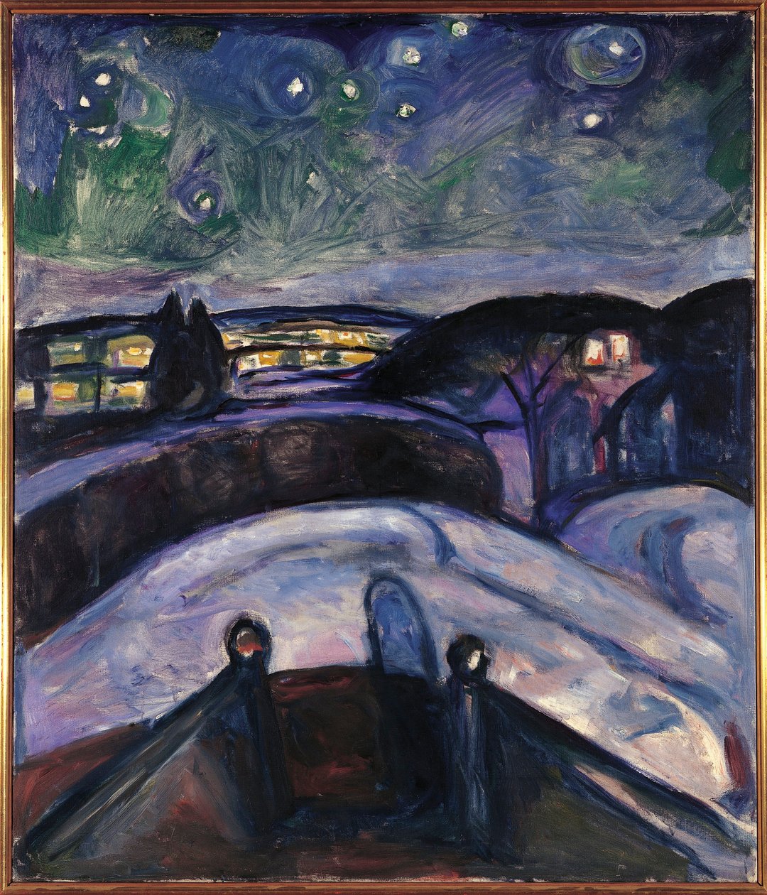 Noruega, Oslo, Noche estrellada de Edvard Munch