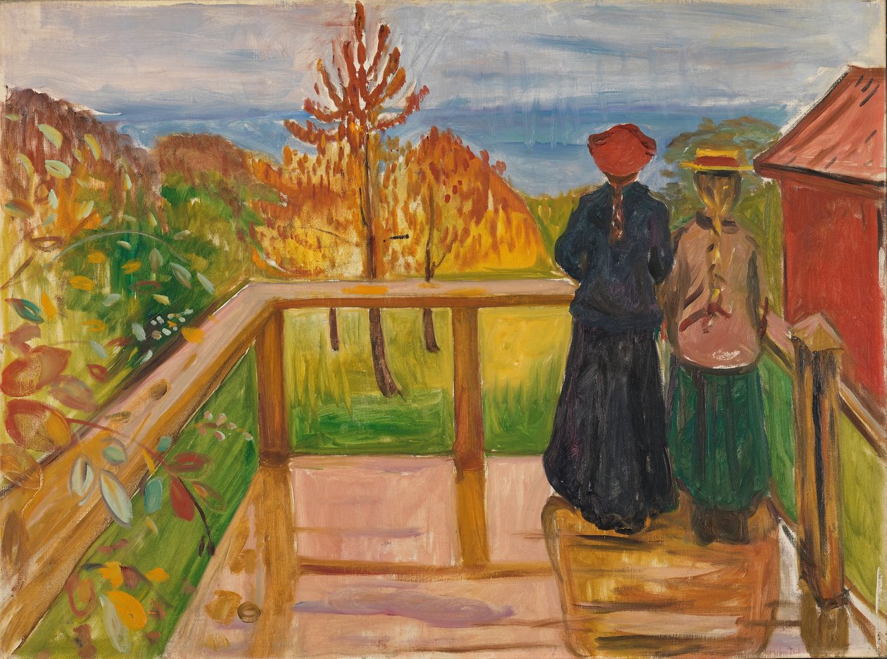 En la Veranda de Edvard Munch