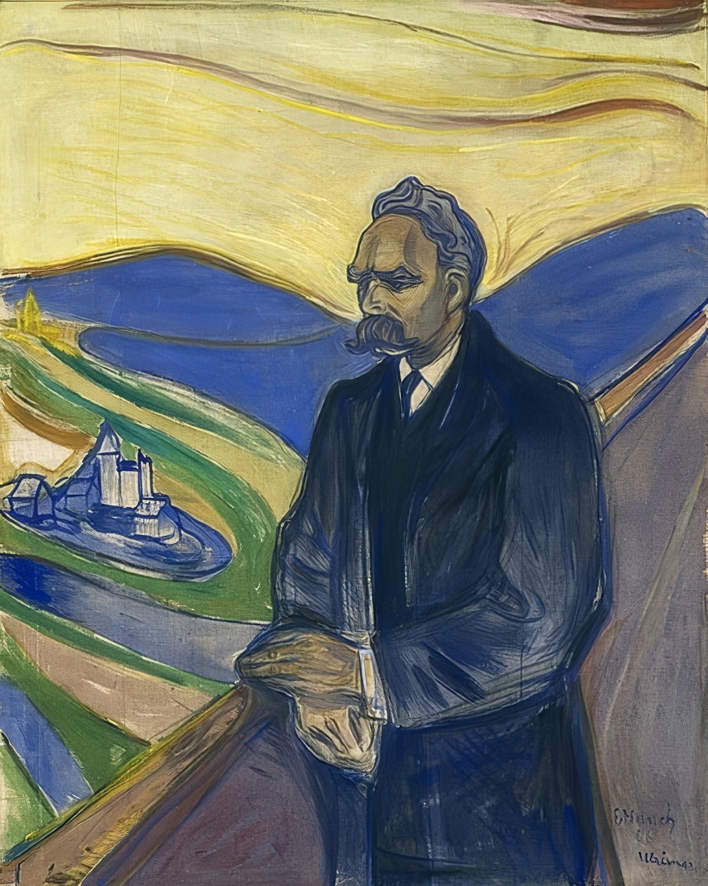 Retrato de Friedrich Nietzsche, 1906 de Edvard Munch