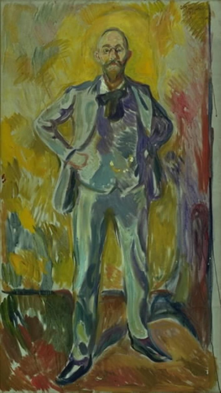 Retrato del profesor Daniel Jacobson de Edvard Munch