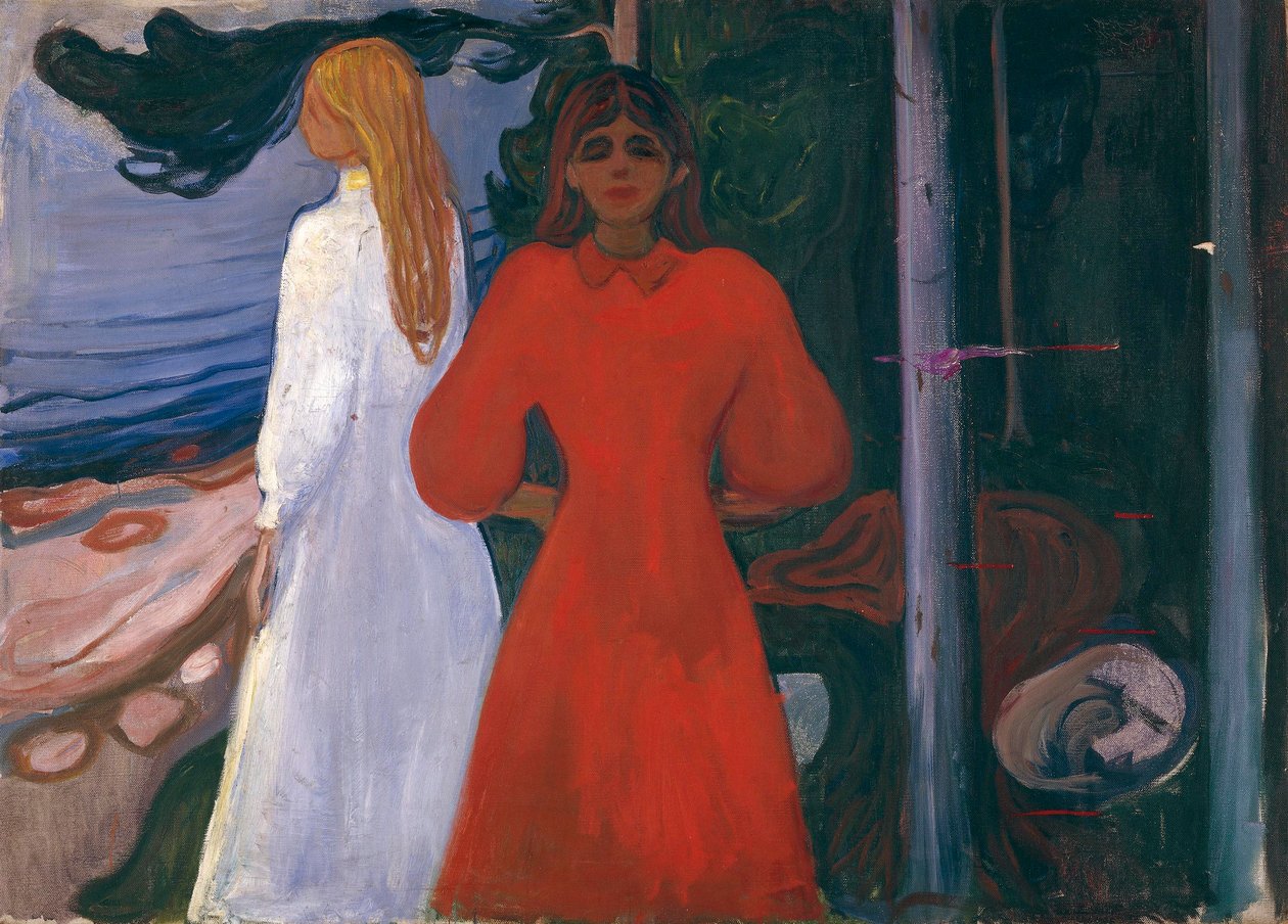Rojo y blanco de Edvard Munch