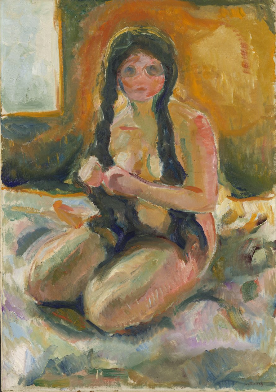 Desnudo sentado de Edvard Munch