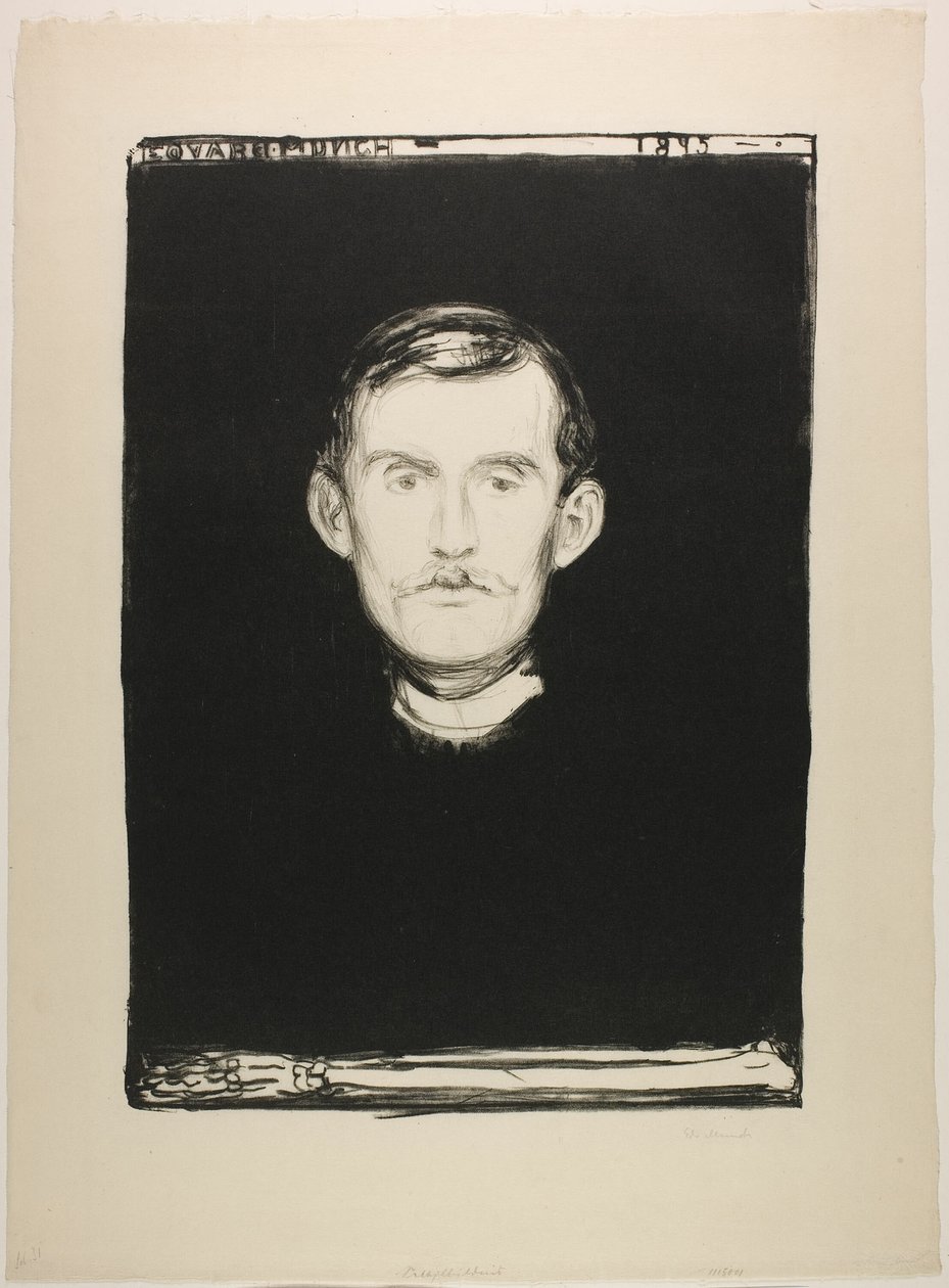 Autorretrato de Edvard Munch
