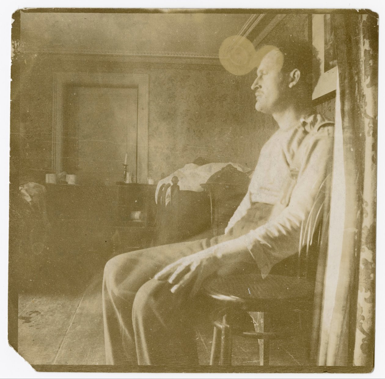Autorretrato en algún lugar del continente I de Edvard Munch