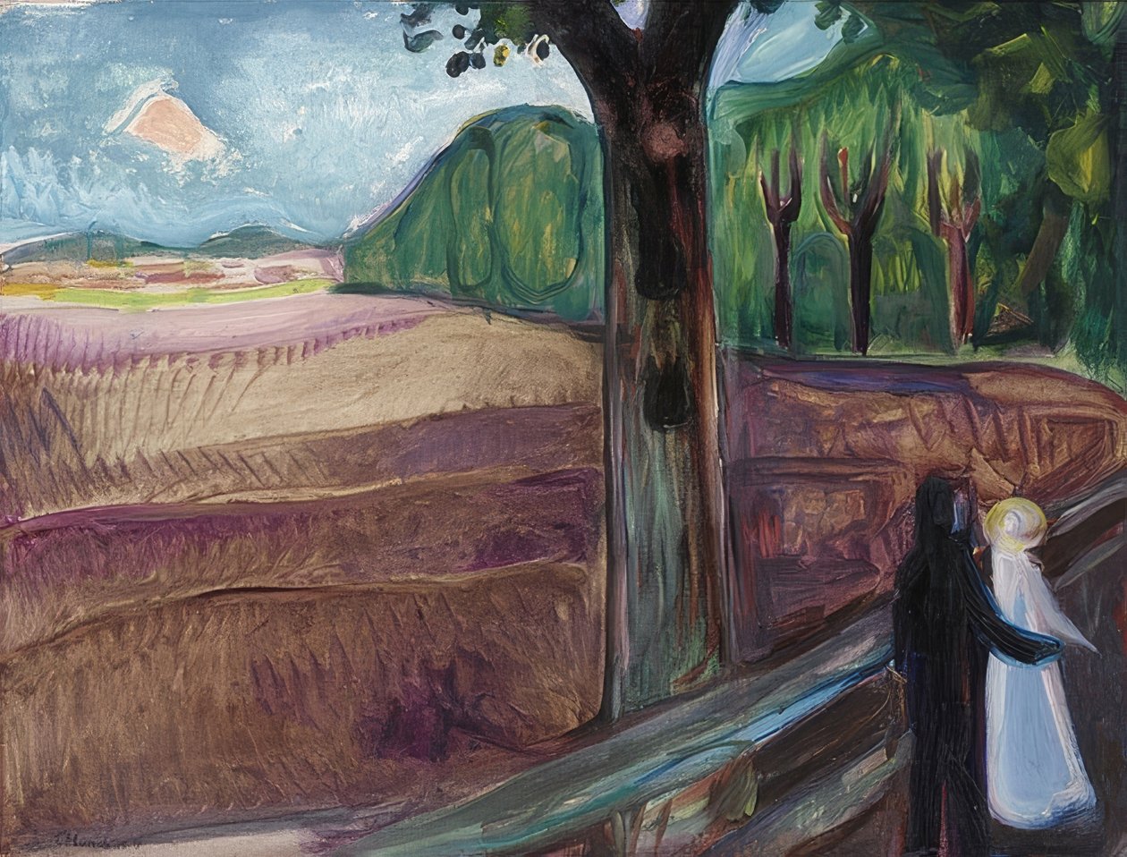 Noche de verano (Sommernatt). 1917 de Edvard Munch