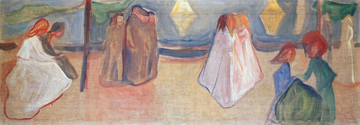 Noche de verano de Edvard Munch