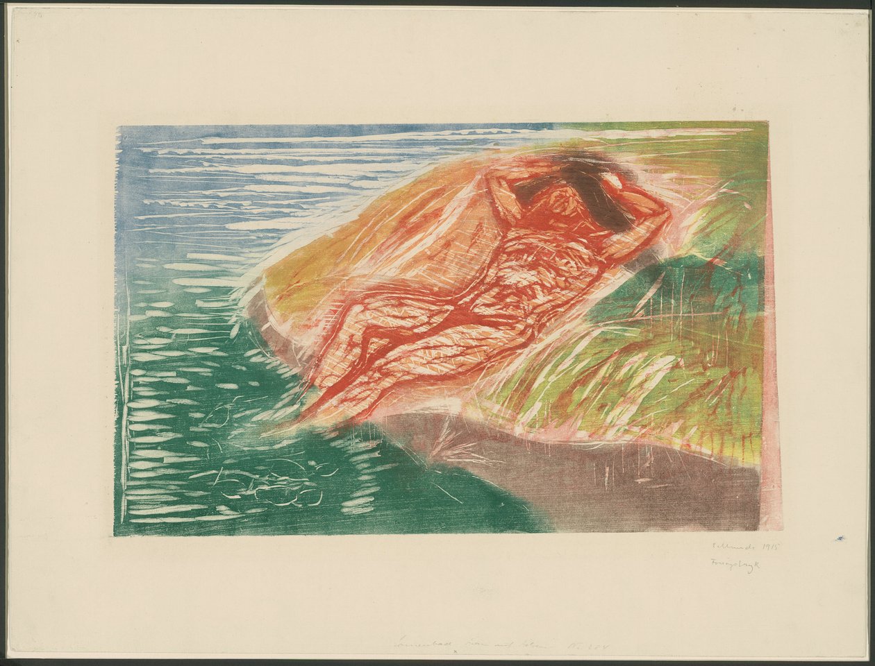 Tomando el Sol I de Edvard Munch