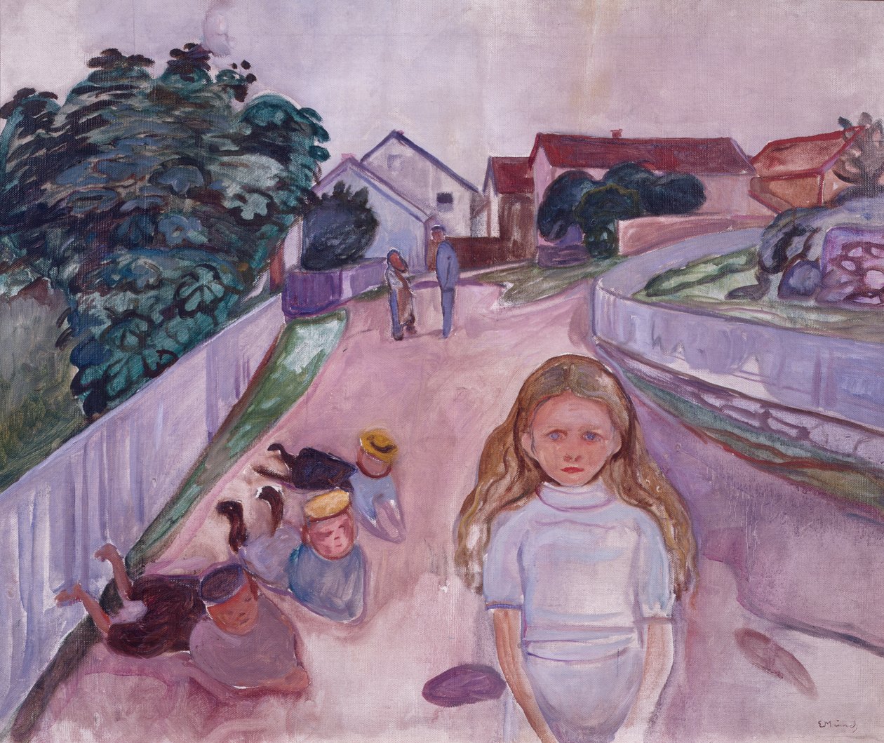Día soleado en Åsgårdstrand de Edvard Munch
