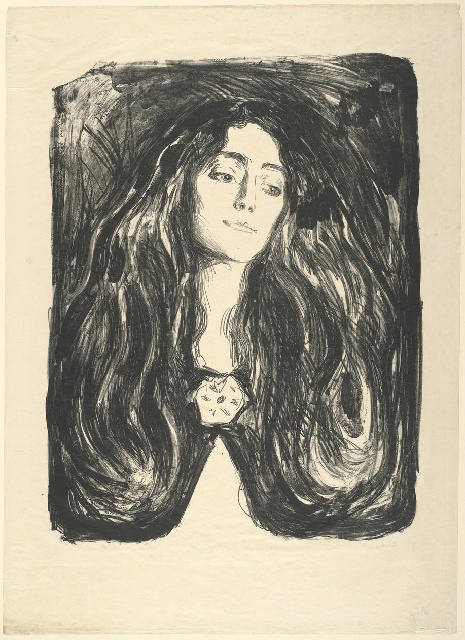 El broche. Eva Mudocci de Edvard Munch