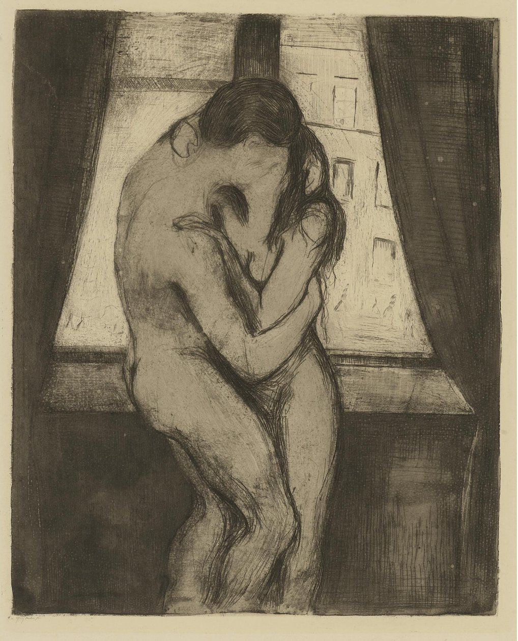 El Beso, 1895 de Edvard Munch