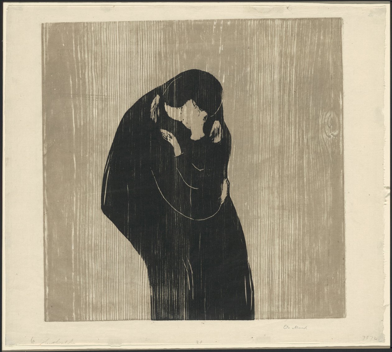 El beso IV de Edvard Munch