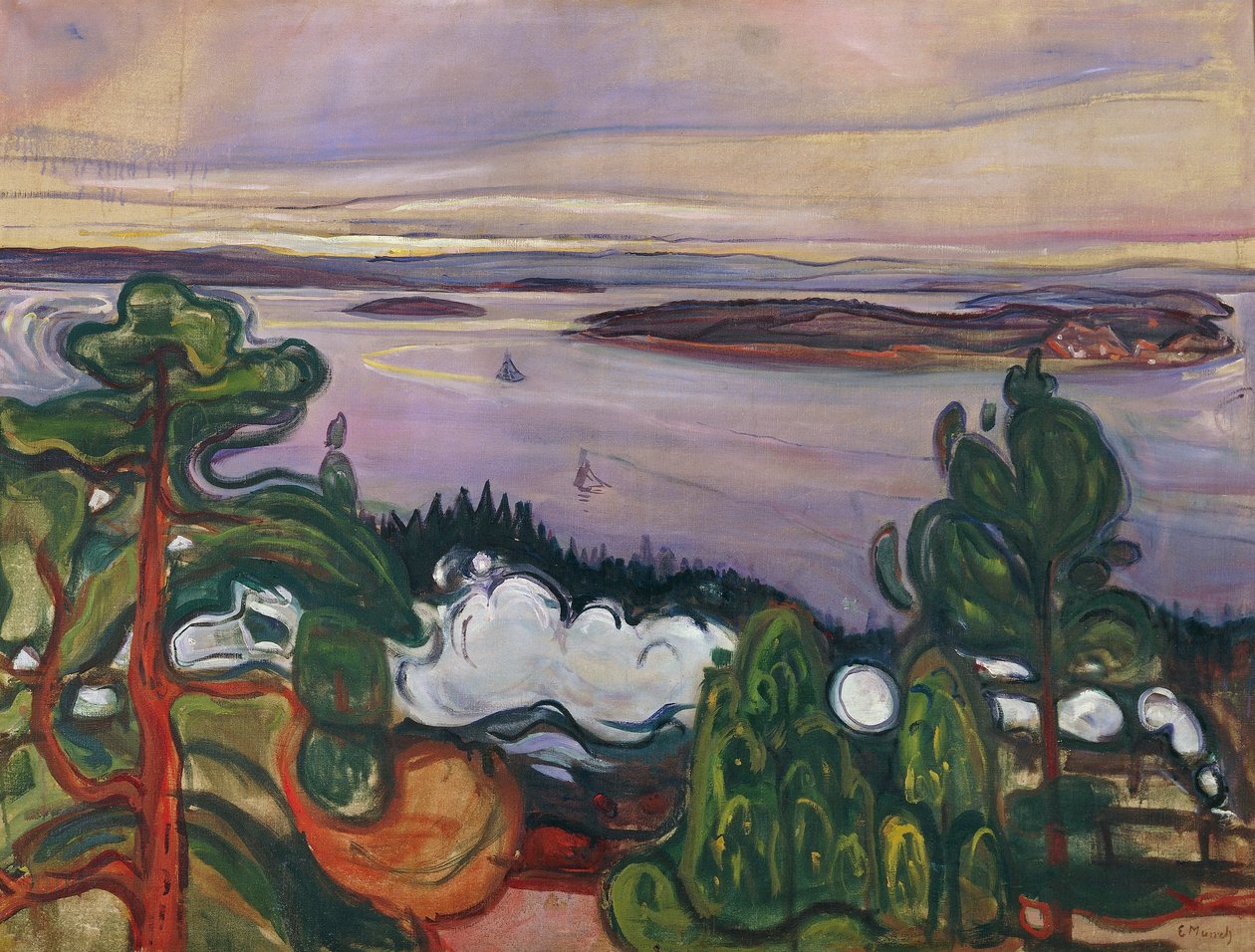 Humo de tren de Edvard Munch