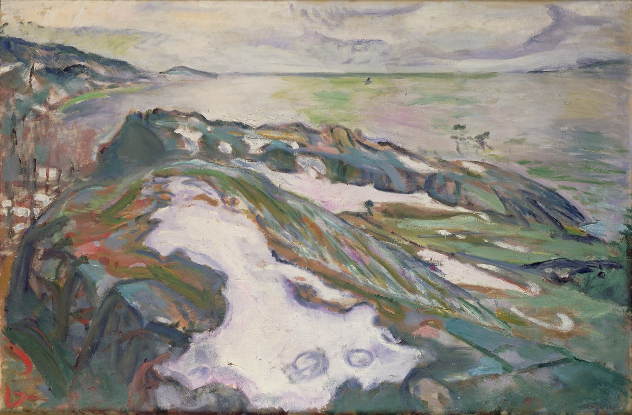 Paisaje de invierno de Edvard Munch